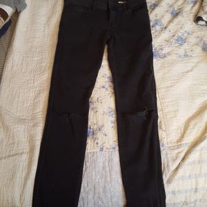 Ripped black Zara jeans